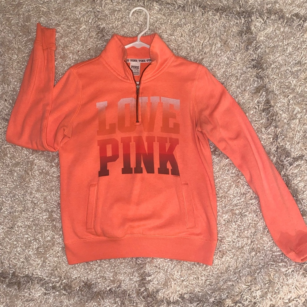 VS Pink Half-Zip Pullover
